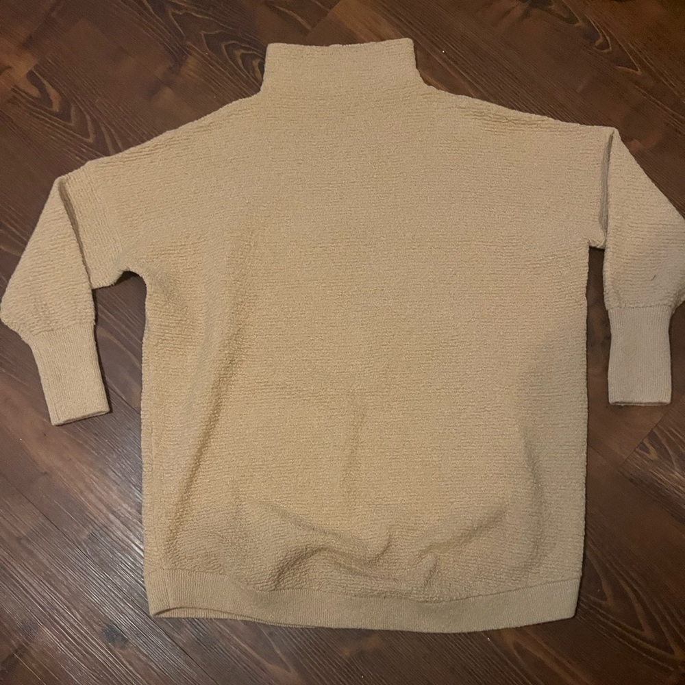 Buddy Love Tan Crewneck Sweater Classic Knit